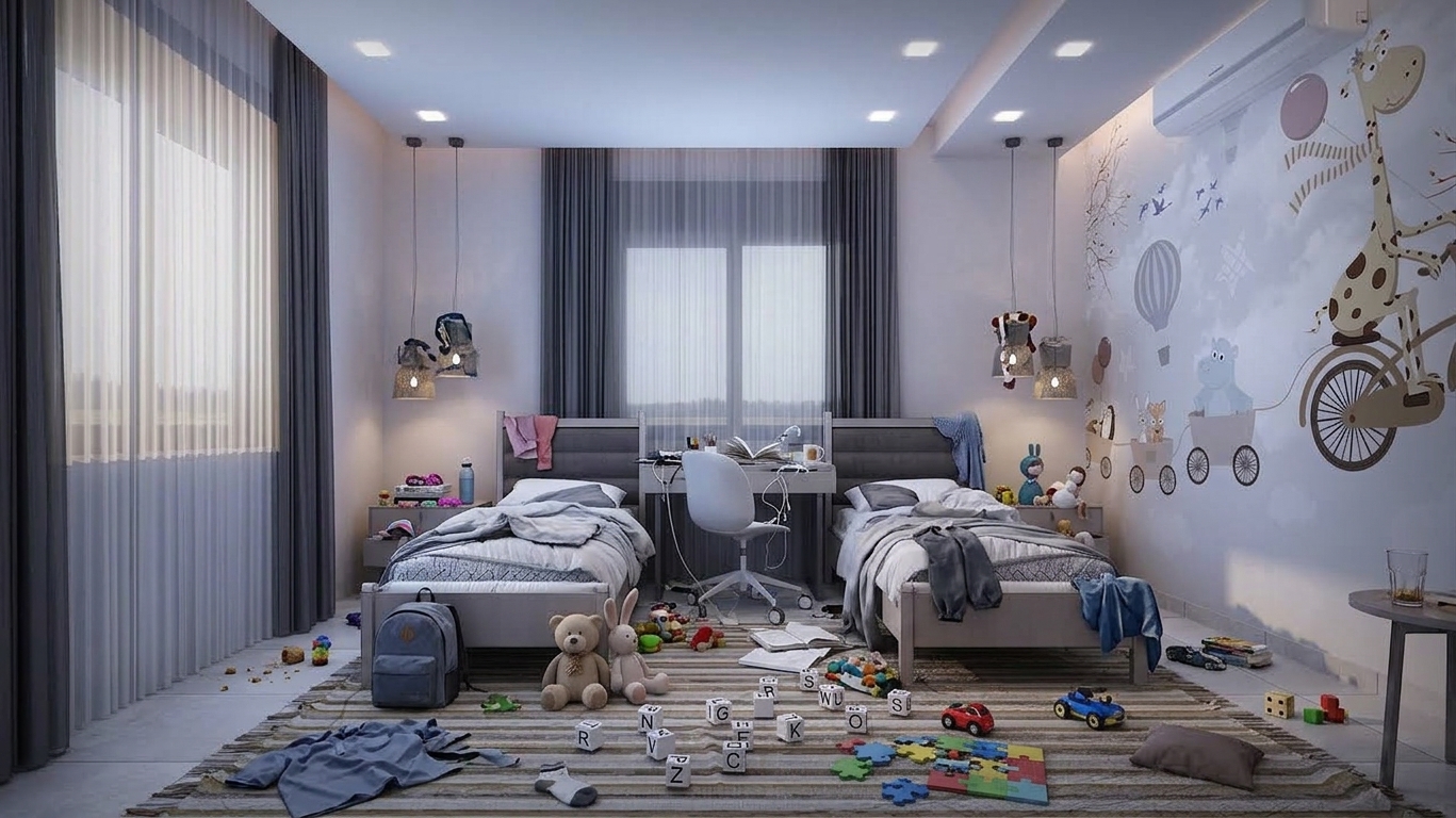 Bedroom after cleaning, sample 5